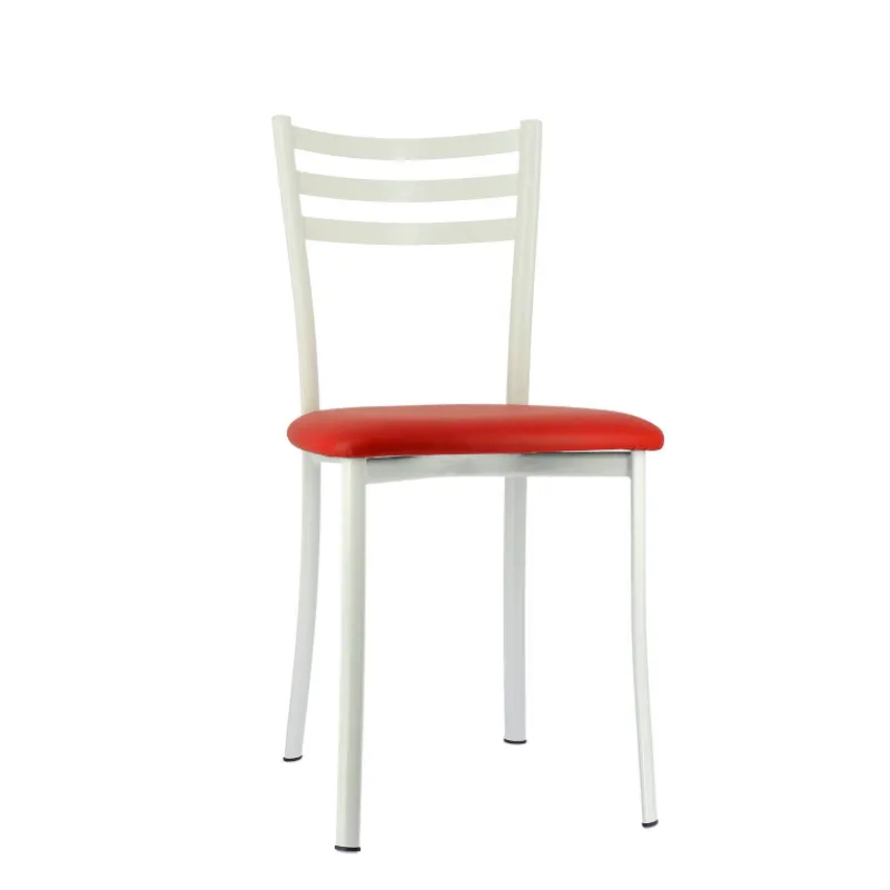 Ace 1320 Chaise de cuisine en métal avec assise en simili rembourrée* Chaise De Cuisine