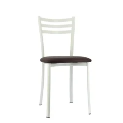 Ace 1320 Chaise de cuisine en métal avec assise en simili rembourrée* Chaise De Cuisine