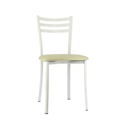 Ace 1320 Chaise de cuisine en métal avec assise en simili rembourrée* Chaise De Cuisine
