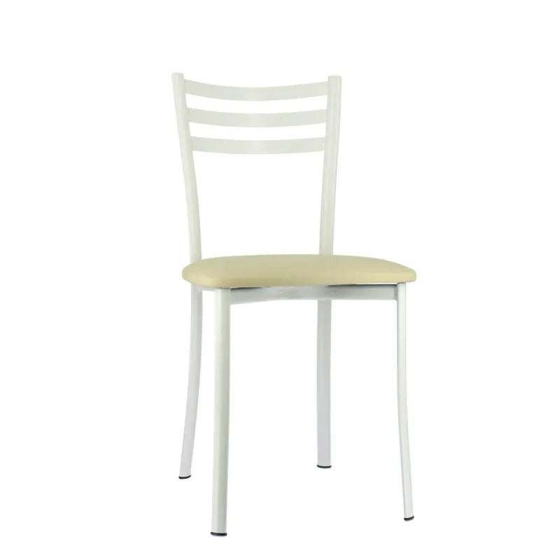 Ace 1320 Chaise de cuisine en métal avec assise en simili rembourrée* Chaise De Cuisine