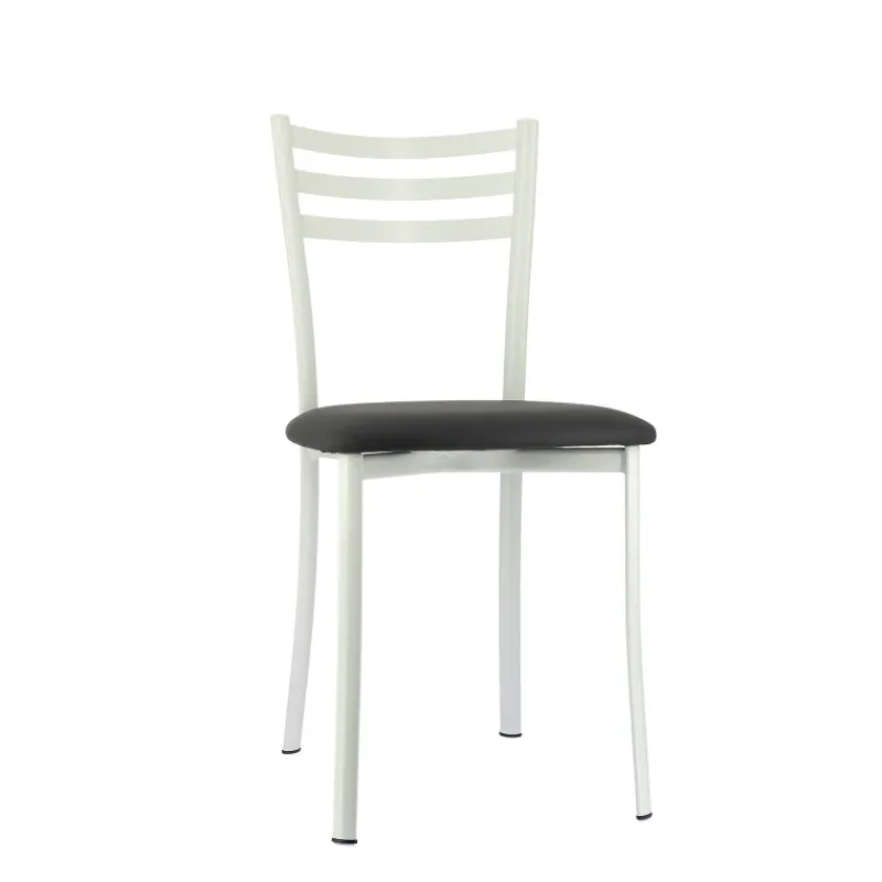 Ace 1320 Chaise de cuisine en métal avec assise en simili rembourrée* Chaise De Cuisine