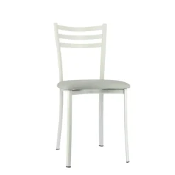 Ace 1320 Chaise de cuisine en métal avec assise en simili rembourrée* Chaise De Cuisine