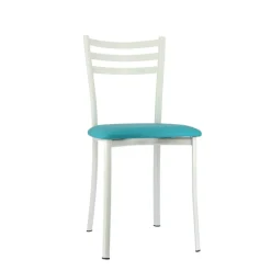 Ace 1320 Chaise de cuisine en métal avec assise en simili rembourrée* Chaise De Cuisine