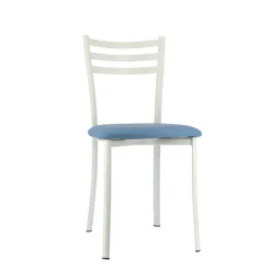 Ace 1320 Chaise de cuisine en métal avec assise en simili rembourrée* Chaise De Cuisine