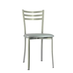 Ace 1320 Chaise de cuisine en métal avec assise en simili rembourrée* Chaise De Cuisine