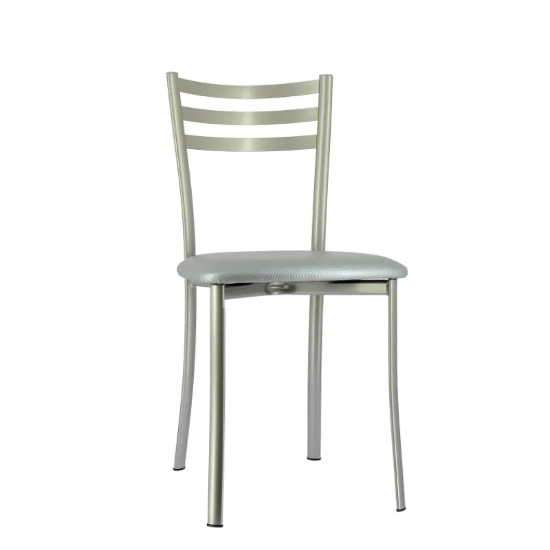 Ace 1320 Chaise de cuisine en métal avec assise en simili rembourrée* Chaise De Cuisine