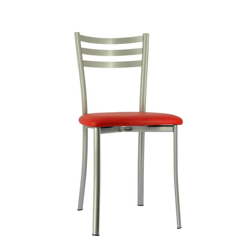 Ace 1320 Chaise de cuisine en métal avec assise en simili rembourrée* Chaise De Cuisine