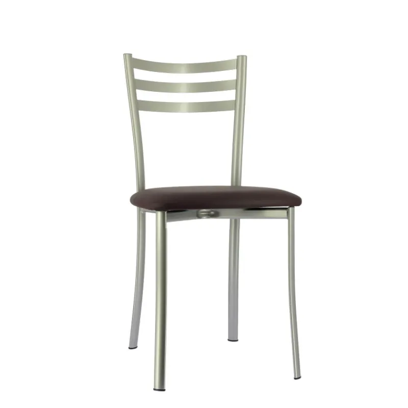 Ace 1320 Chaise de cuisine en métal avec assise en simili rembourrée* Chaise De Cuisine