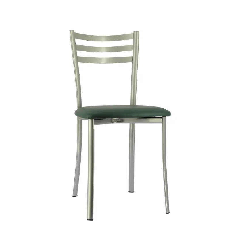 Ace 1320 Chaise de cuisine en métal avec assise en simili rembourrée* Chaise De Cuisine