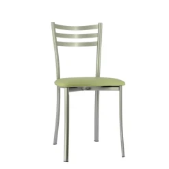 Ace 1320 Chaise de cuisine en métal avec assise en simili rembourrée* Chaise De Cuisine