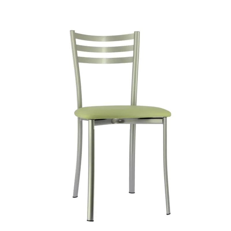 Ace 1320 Chaise de cuisine en métal avec assise en simili rembourrée* Chaise De Cuisine