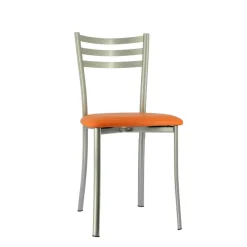 Ace 1320 Chaise de cuisine en métal avec assise en simili rembourrée* Chaise De Cuisine