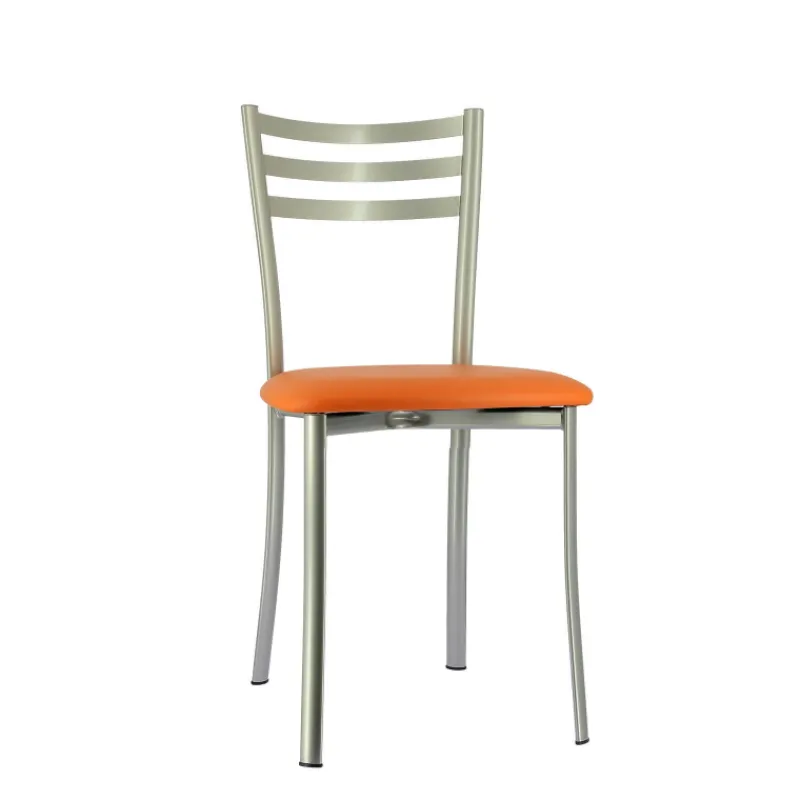 Ace 1320 Chaise de cuisine en métal avec assise en simili rembourrée* Chaise De Cuisine