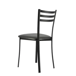 Ace 1320 Chaise de cuisine en métal avec assise en simili rembourrée* Chaise De Cuisine