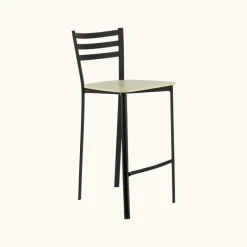 Ace 1329 Tabouret de cuisine en métal et assise bois hauteur snack* Tabouret Hauteur Sur-mesure|Tabouret Snack (assise +/- 65 Cm)