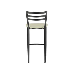Ace 1329 Tabouret de cuisine en métal et assise bois hauteur snack* Tabouret Hauteur Sur-mesure|Tabouret Snack (assise +/- 65 Cm)