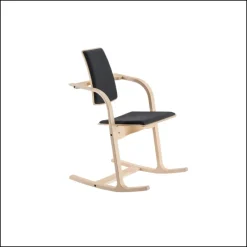 Varier Actulum ® Fauteuil de bureau ergonomique à bascule en tissu et bois* Chaise De Bureau|Chaise Salon