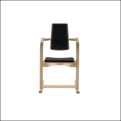 Varier Actulum ® Fauteuil de bureau ergonomique à bascule en tissu et bois* Chaise De Bureau|Chaise Salon