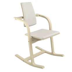 Varier Actulum ® Fauteuil de bureau ergonomique à bascule en tissu et bois* Chaise De Bureau|Chaise Salon