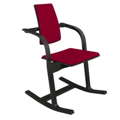 Varier Actulum ® Fauteuil de bureau ergonomique à bascule en tissu et bois* Chaise De Bureau|Chaise Salon
