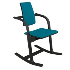 Varier Actulum ® Fauteuil de bureau ergonomique à bascule en tissu et bois* Chaise De Bureau|Chaise Salon