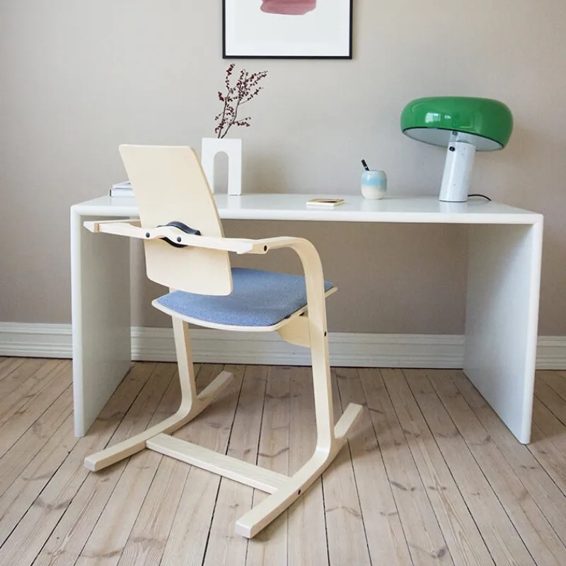Varier Actulum ® Fauteuil de bureau ergonomique à bascule en tissu et bois* Chaise De Bureau|Chaise Salon