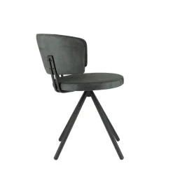 Perfecta Adagio Chaise moderne pivotante en tissu et pieds métal* Chaise De Salle à Manger|Chaise De Bureau