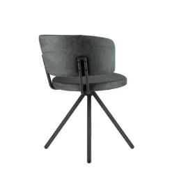 Perfecta Adagio Chaise moderne pivotante en tissu et pieds métal* Chaise De Salle à Manger|Chaise De Bureau