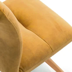 Adèle Chaise confortable en tissu pieds bois* Chaise De Salle à Manger|Chaise Salon