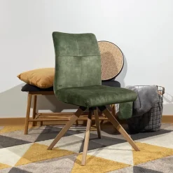 Adèle Chaise confortable en tissu pieds bois* Chaise De Salle à Manger|Chaise Salon