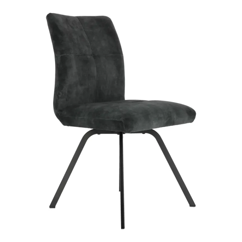 Adèle Chaise confortable moderne en tissu avec pieds en métal* Chaise De Salle à Manger