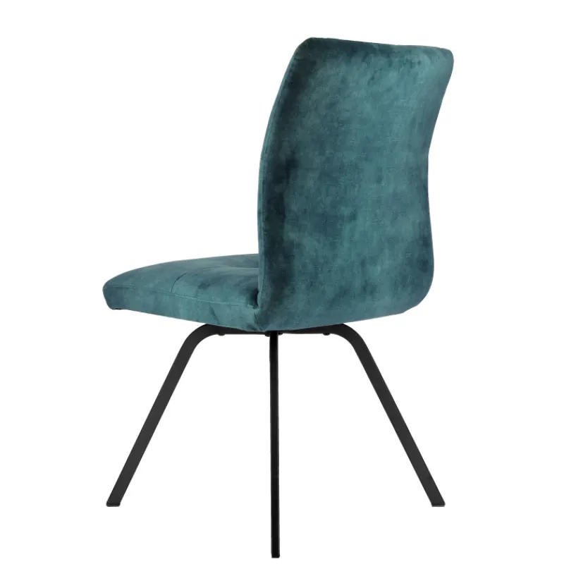 Adèle Chaise confortable moderne en tissu avec pieds en métal* Chaise De Salle à Manger