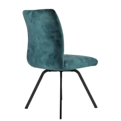 Adèle Chaise confortable moderne en tissu avec pieds en métal* Chaise De Salle à Manger