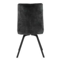 Adèle Chaise en tissu pivotante confortable avec pieds en métal* Chaise De Salle à Manger|Chaise De Bureau