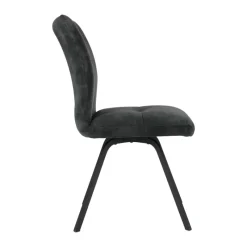 Adèle Chaise en tissu pivotante confortable avec pieds en métal* Chaise De Salle à Manger|Chaise De Bureau