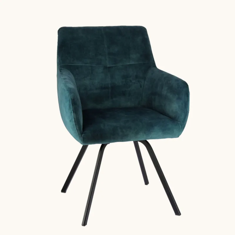 Adrien Fauteuil confortable en tissu avec pieds en métal* Chaise De Salle à Manger|Chaise De Bureau