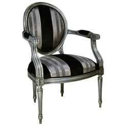 Paget Adrien Fauteuil Louis XVI médaillon revisité fabrication française* Fauteuil De Salon