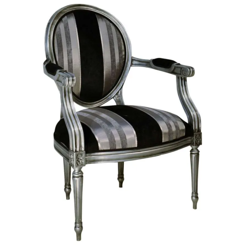 Paget Adrien Fauteuil Louis XVI médaillon revisité fabrication française* Fauteuil De Salon
