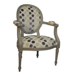 Paget Adrien Fauteuil Louis XVI médaillon revisité fabrication française* Fauteuil De Salon