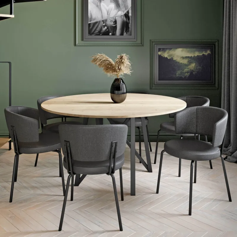 Perfecta Aero Chaise tendance belge en tissu pieds métal* Chaise Salon|Chaise De Salle à Manger