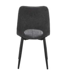 AgatheChaise cosy en tissu avec pieds en métal noir* Chaise De Salle à Manger