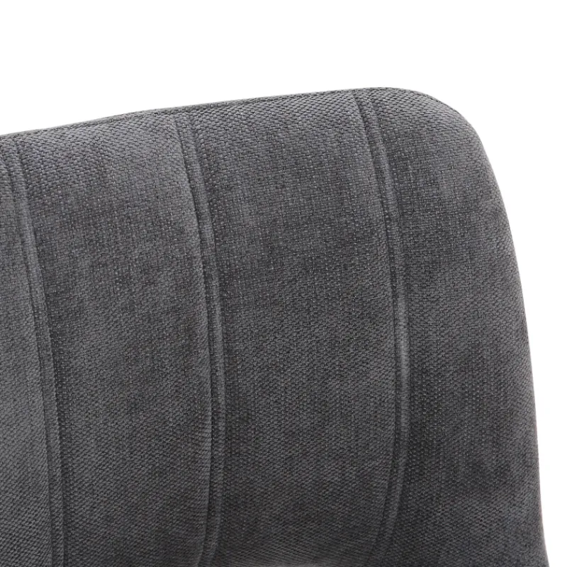 AgatheChaise cosy en tissu avec pieds en métal noir* Chaise De Salle à Manger
