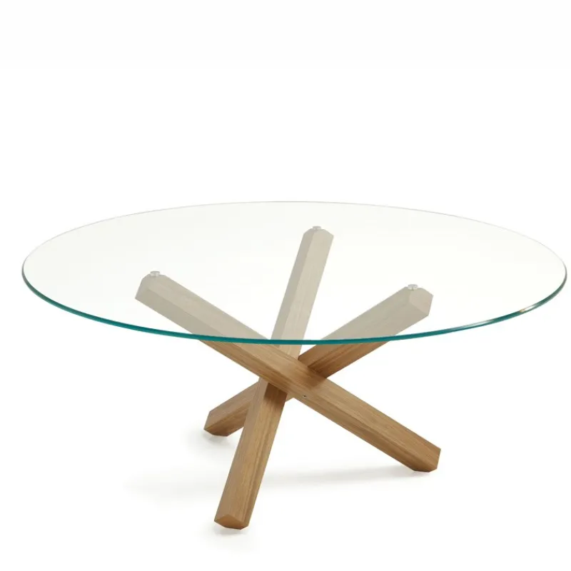 Sovet Italia Aikido Sovet® Table en verre design ronde* Table De Salle à Manger