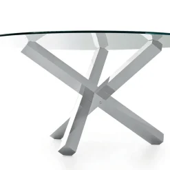 Sovet Italia Aikido Sovet® Table en verre design ronde* Table De Salle à Manger