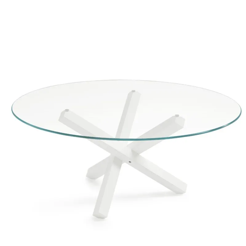 Sovet Italia Aikido Sovet® Table en verre design ronde* Table De Salle à Manger