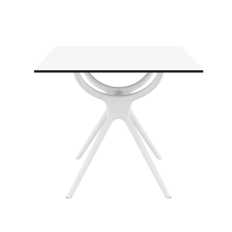 Air Table carrée petit espace en stratifié et polypropylène* Table De Cuisine|Table Pour Petit Espace