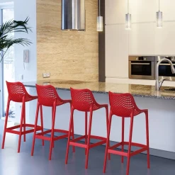 Air Tabouret moderne en polypropylène* Tabouret Snack (assise +/- 65 Cm)|Tabouret De Bar (assise +/- 80 Cm)
