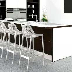 Air Tabouret moderne en polypropylène* Tabouret Snack (assise +/- 65 Cm)|Tabouret De Bar (assise +/- 80 Cm)
