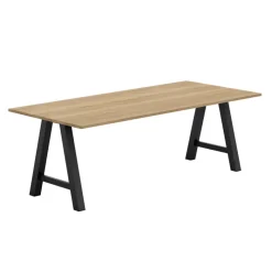 Perfecta Alegro Table belge rectangulaire en stratifié avec pieds en forme de tréteau* Table De Salle à Manger|Table De Cuisine