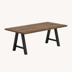 Perfecta Alegro Table belge rectangulaire en stratifié avec pieds en forme de tréteau* Table De Salle à Manger|Table De Cuisine
